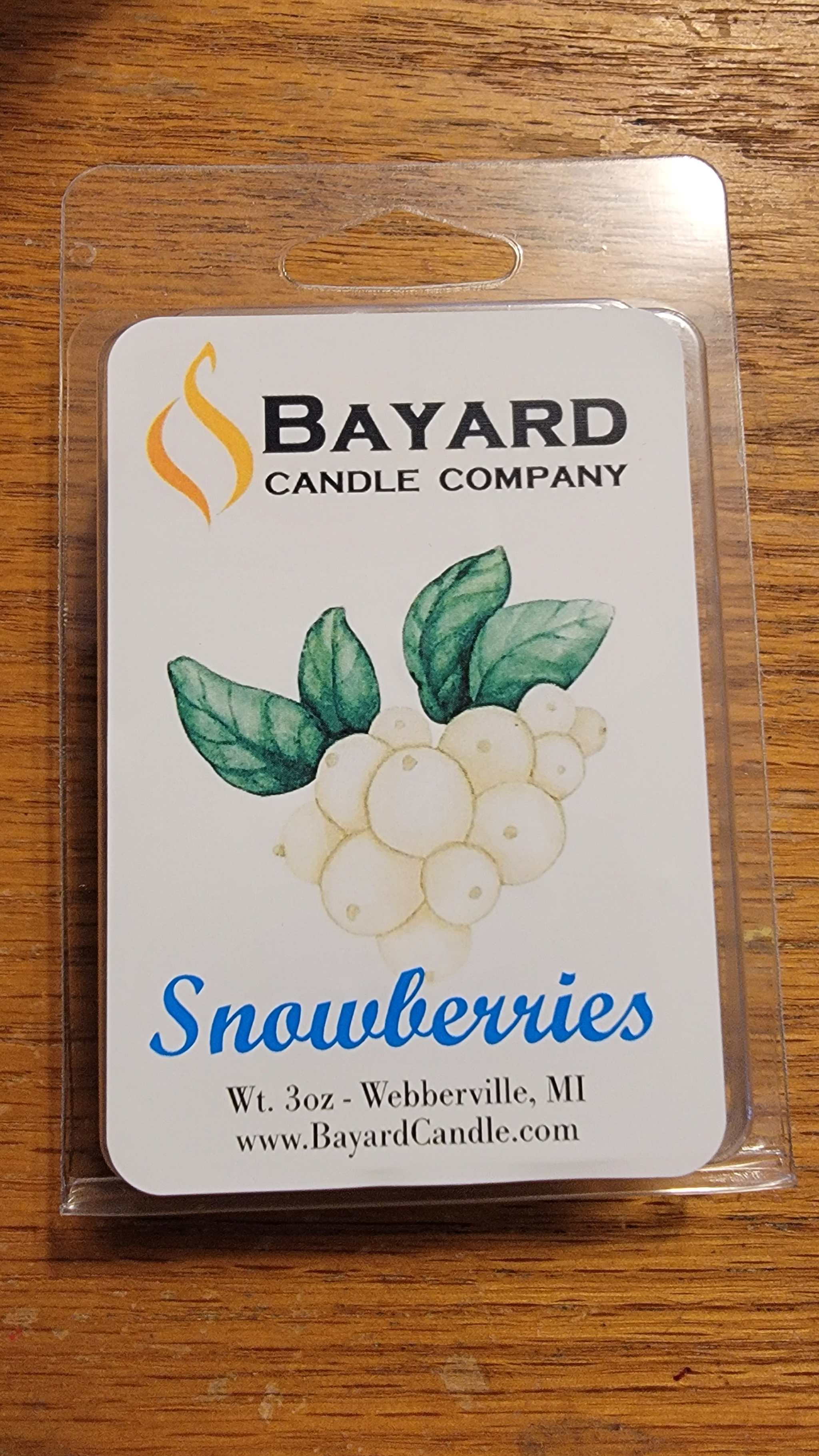 Snowberries Soy Wax Melt by Bayard Candle Company