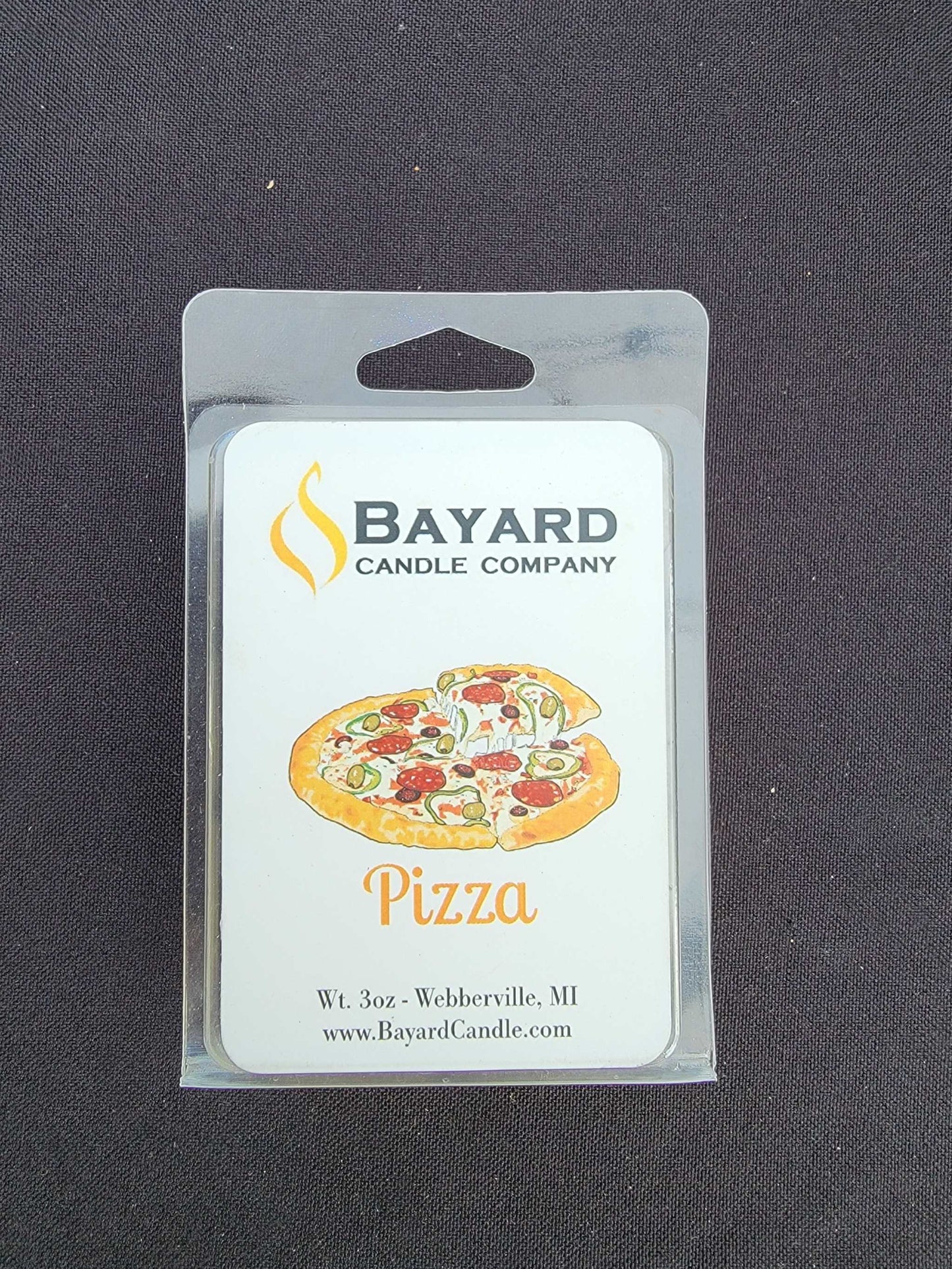 Pizza soy wax melt by Bayard Candle Company