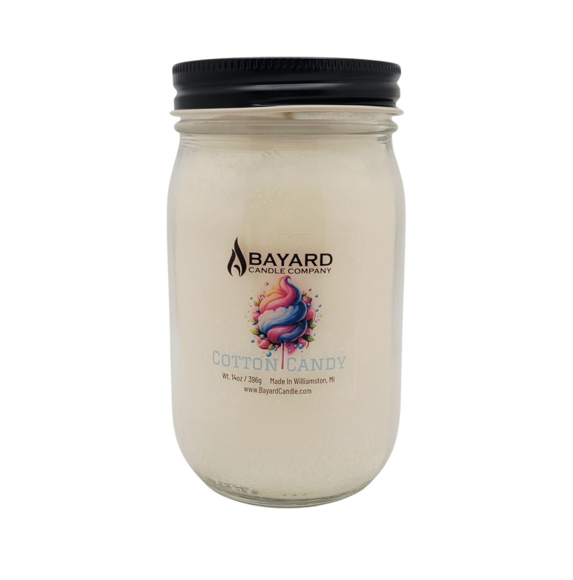 Cotton Candy Soy Candle 14oz top on