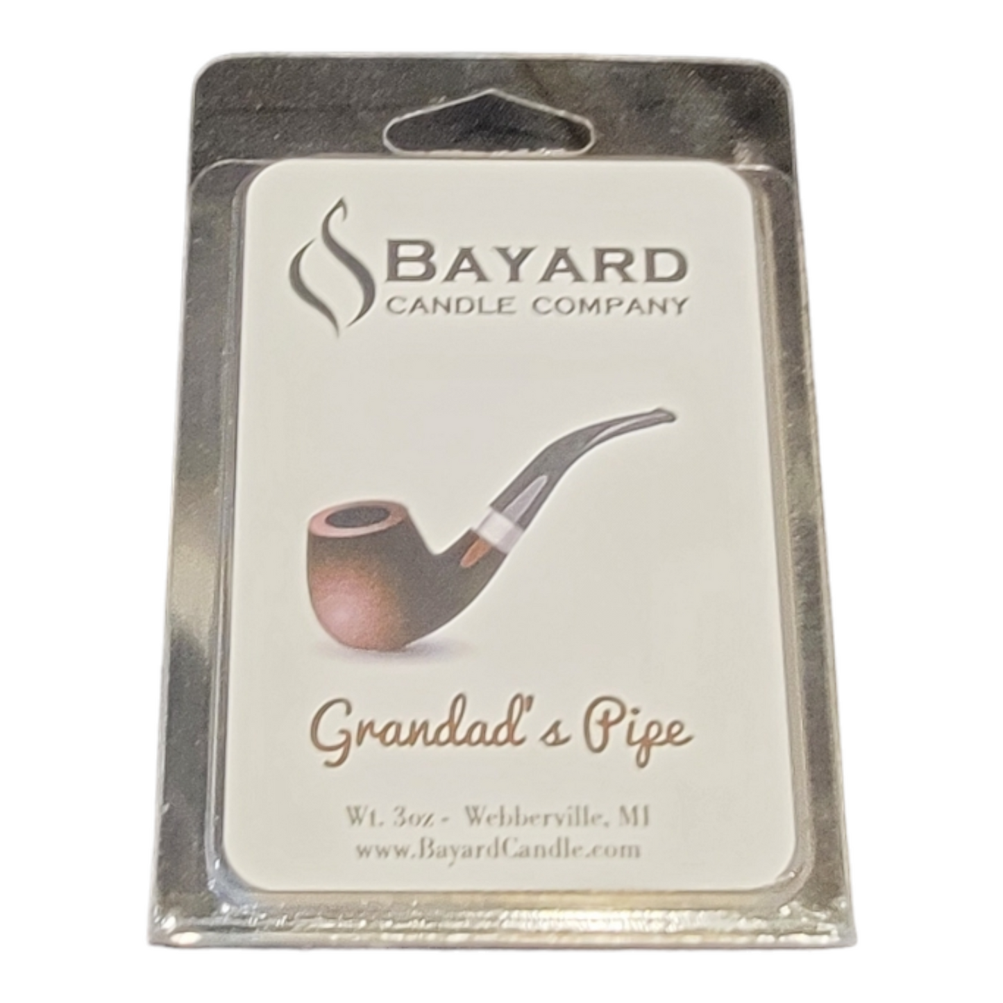 Grandads Pipe Soy Wax Melt Close Up