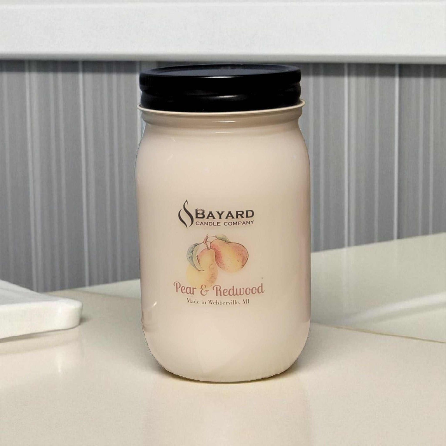 Pear and Redwood Soy Candle 14oz