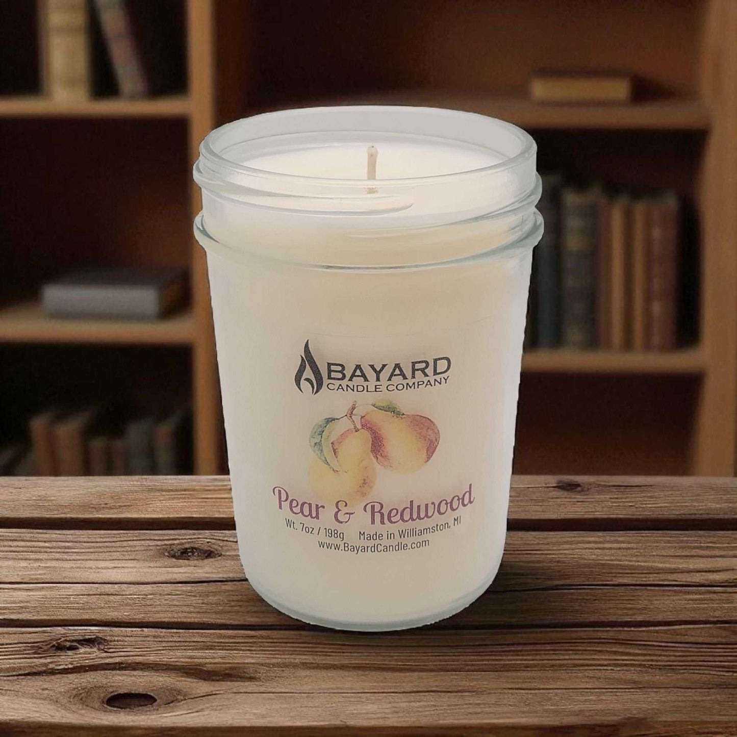 Pear and Redwood Soy Candle 7oz