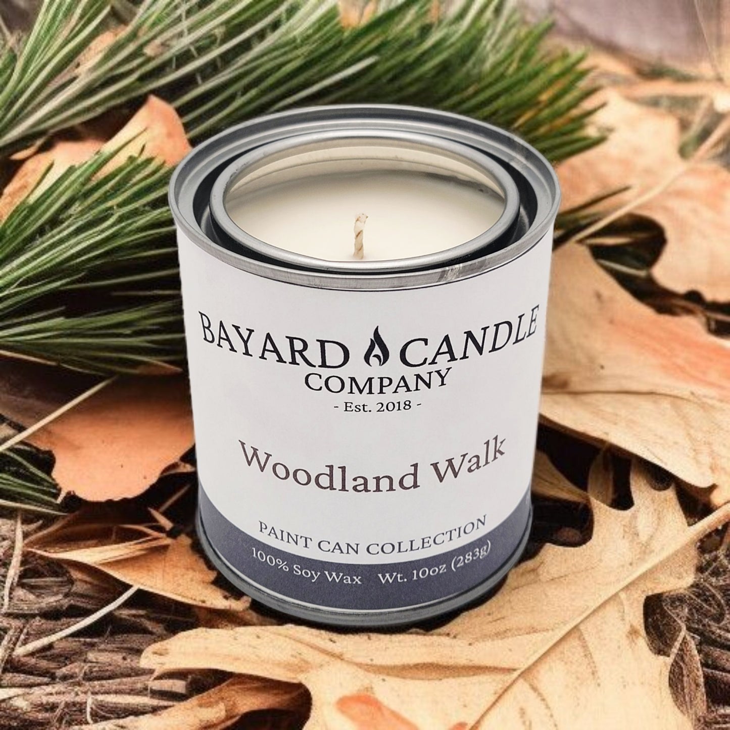 Woodland Walk Painted Can Candle