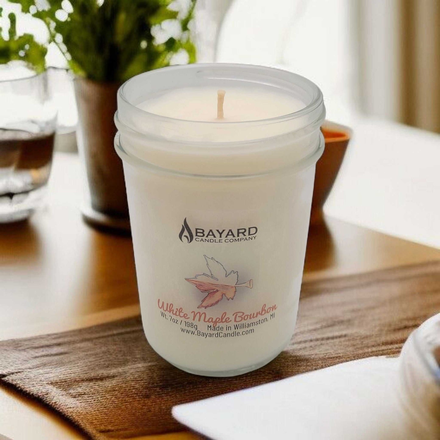 White Maple Bourbon Soy Candle 7oz