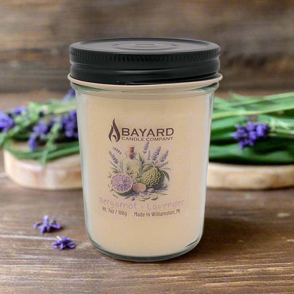 Bergamot and Lavender Soy Candle 7oz