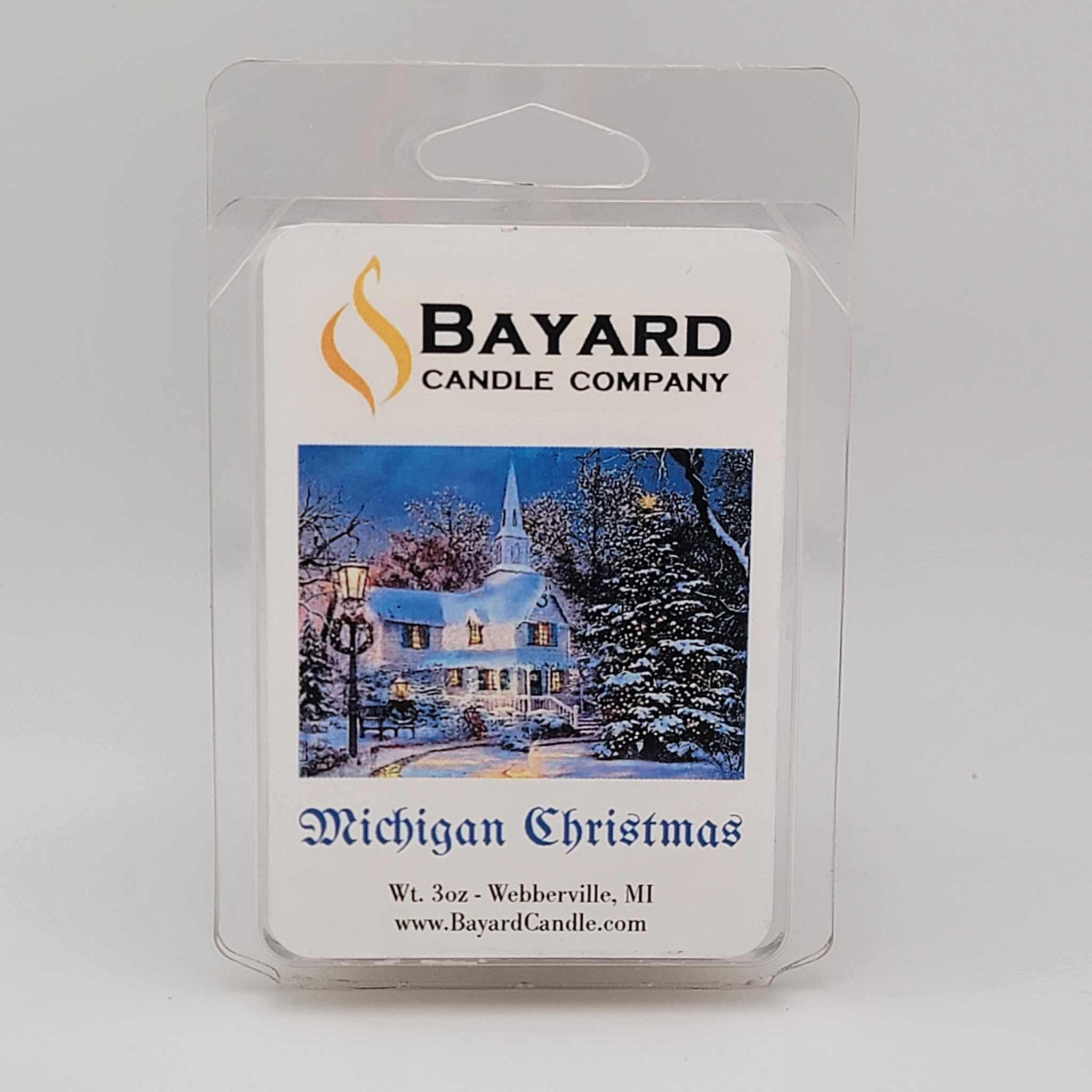 Michigan Christmas Soy Wax Melt Front