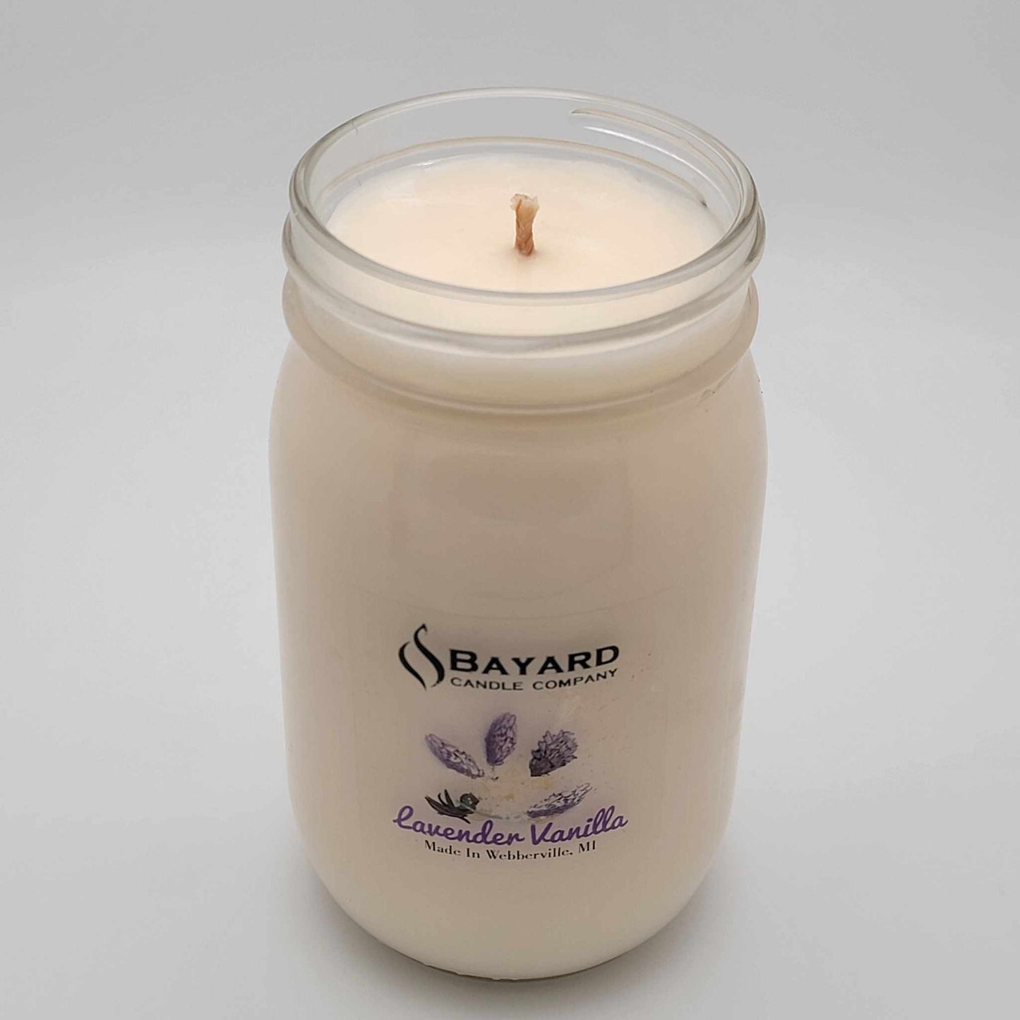 Lavender Vanilla Soy Candle 16oz Top Off