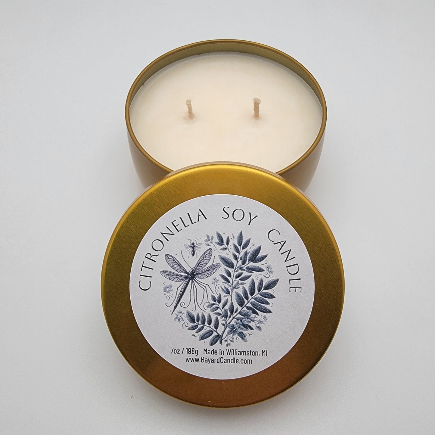 Citronella Soy Candle dual wick
