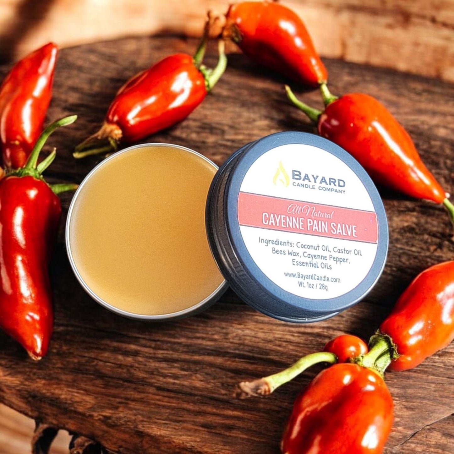 Cayenne Pain Salve with peppers