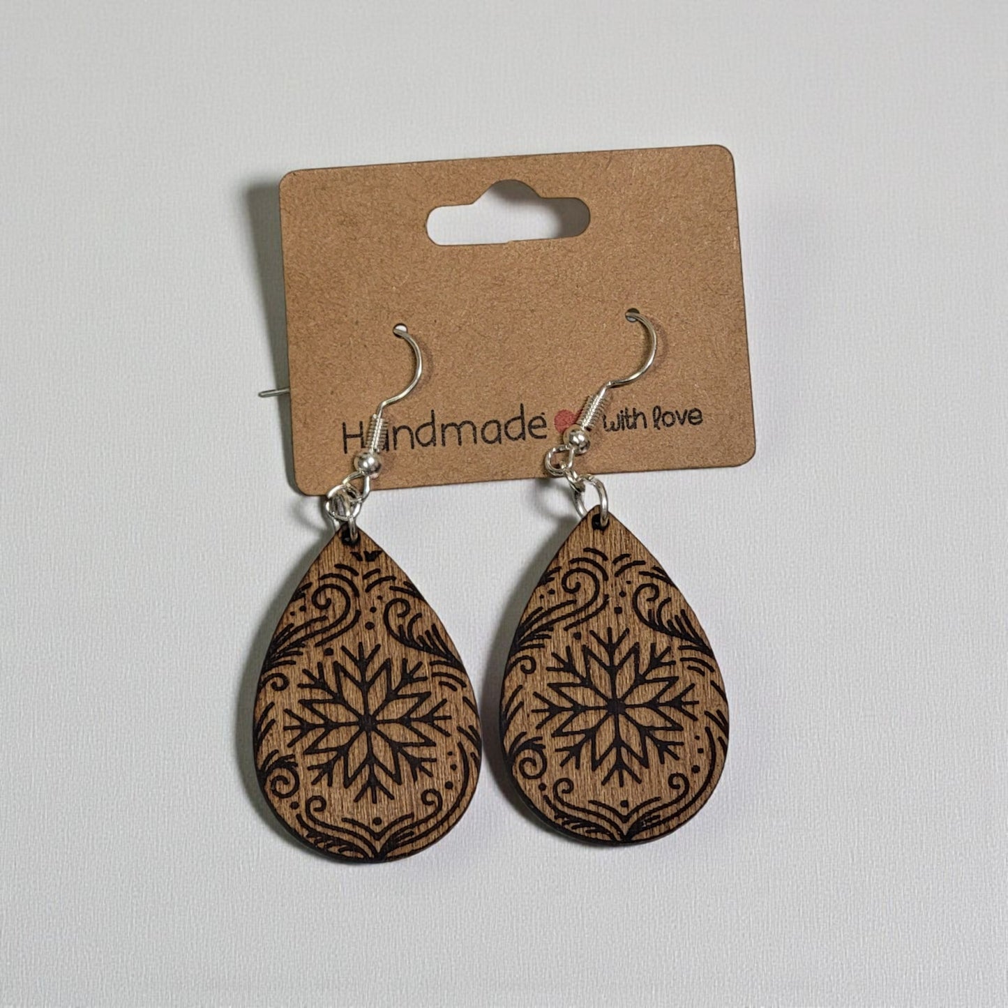 Snowy Teardrop Earrings
