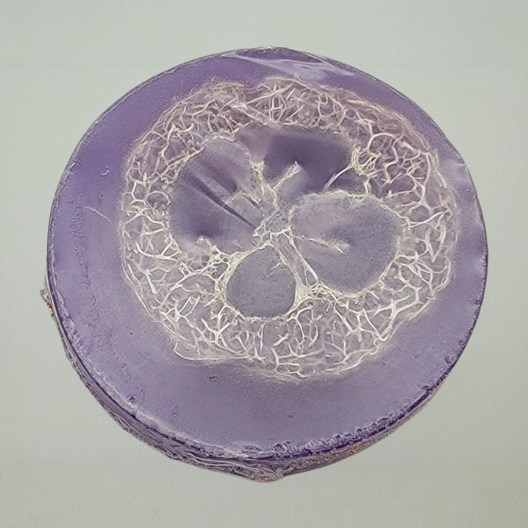 Exfoliating Loofah Soap lavender Soap back