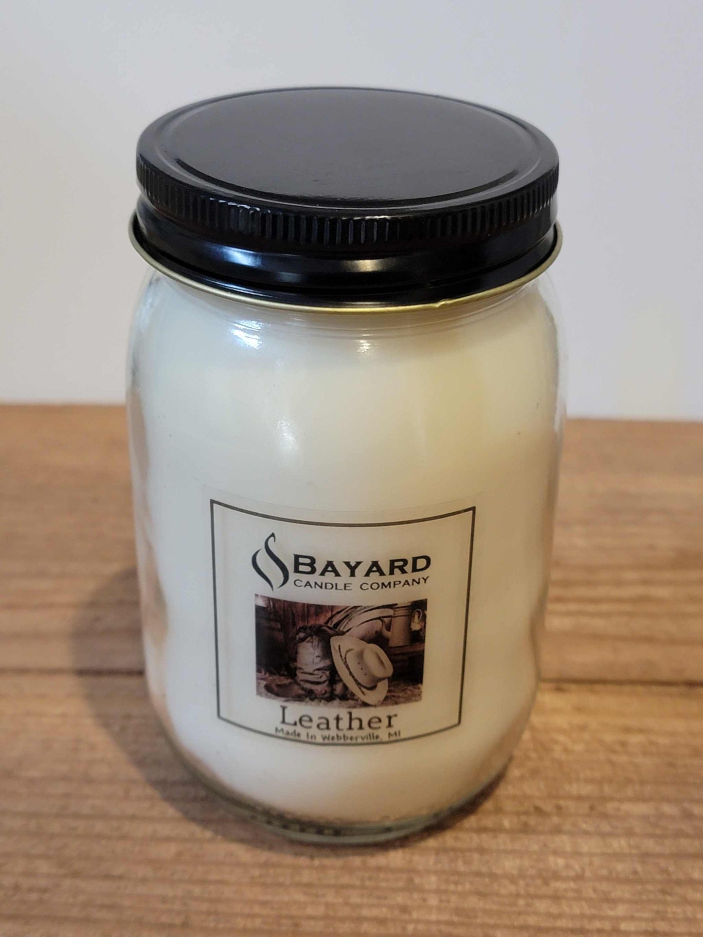 Leather Soy Candle 16oz