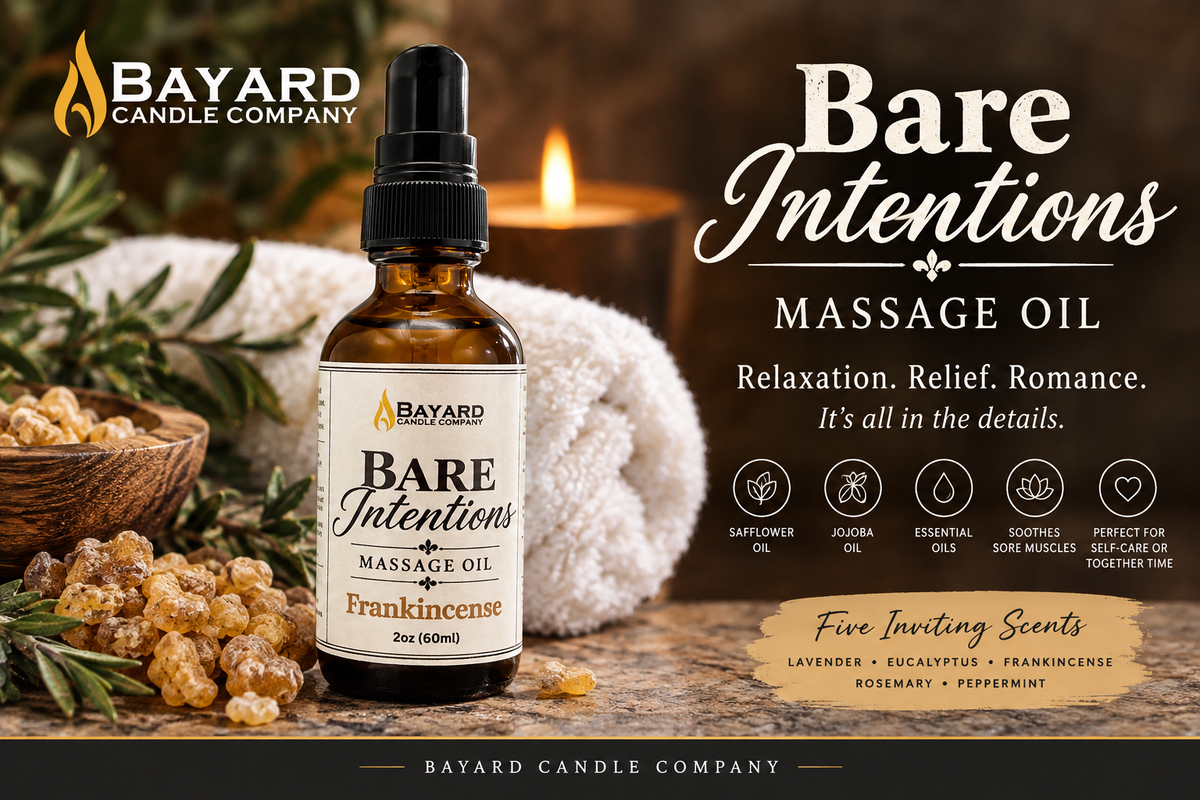 Bare Intentions Massage Oil: A Little Relaxation, A Little Romance, and a Whole Lot of Skin-Loving Goodness