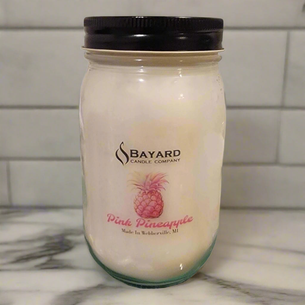 Pink Pineapple Soy Candle 16oz