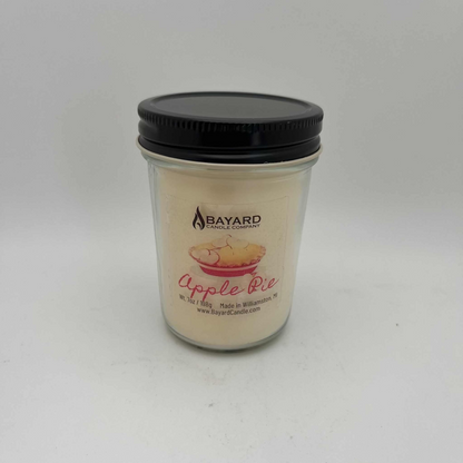 Jar of Bayard Apple Pie on a white background