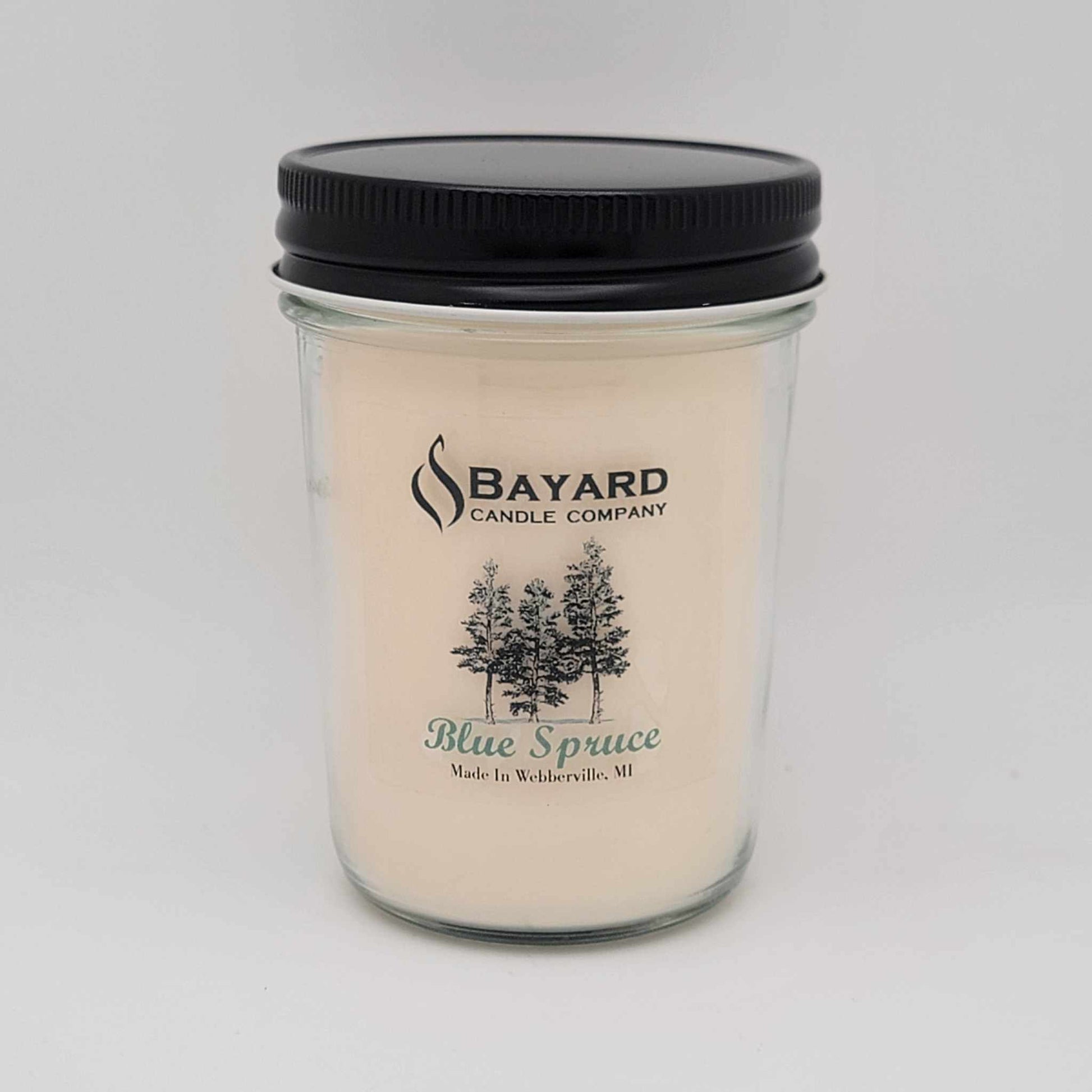 Blue Spruce Soy Candle 7oz white background