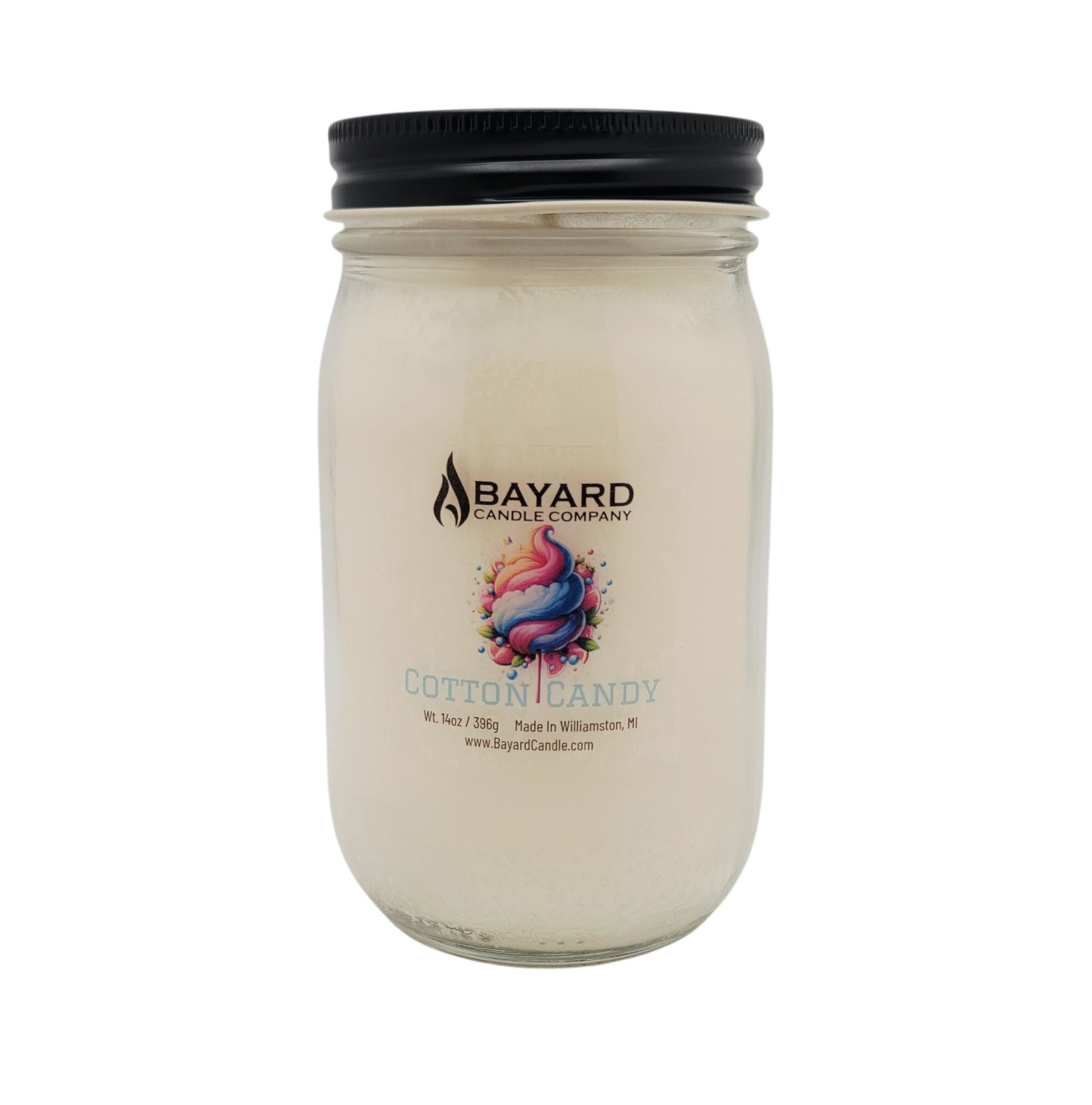 Cotton Candy Soy Candle 14oz top on