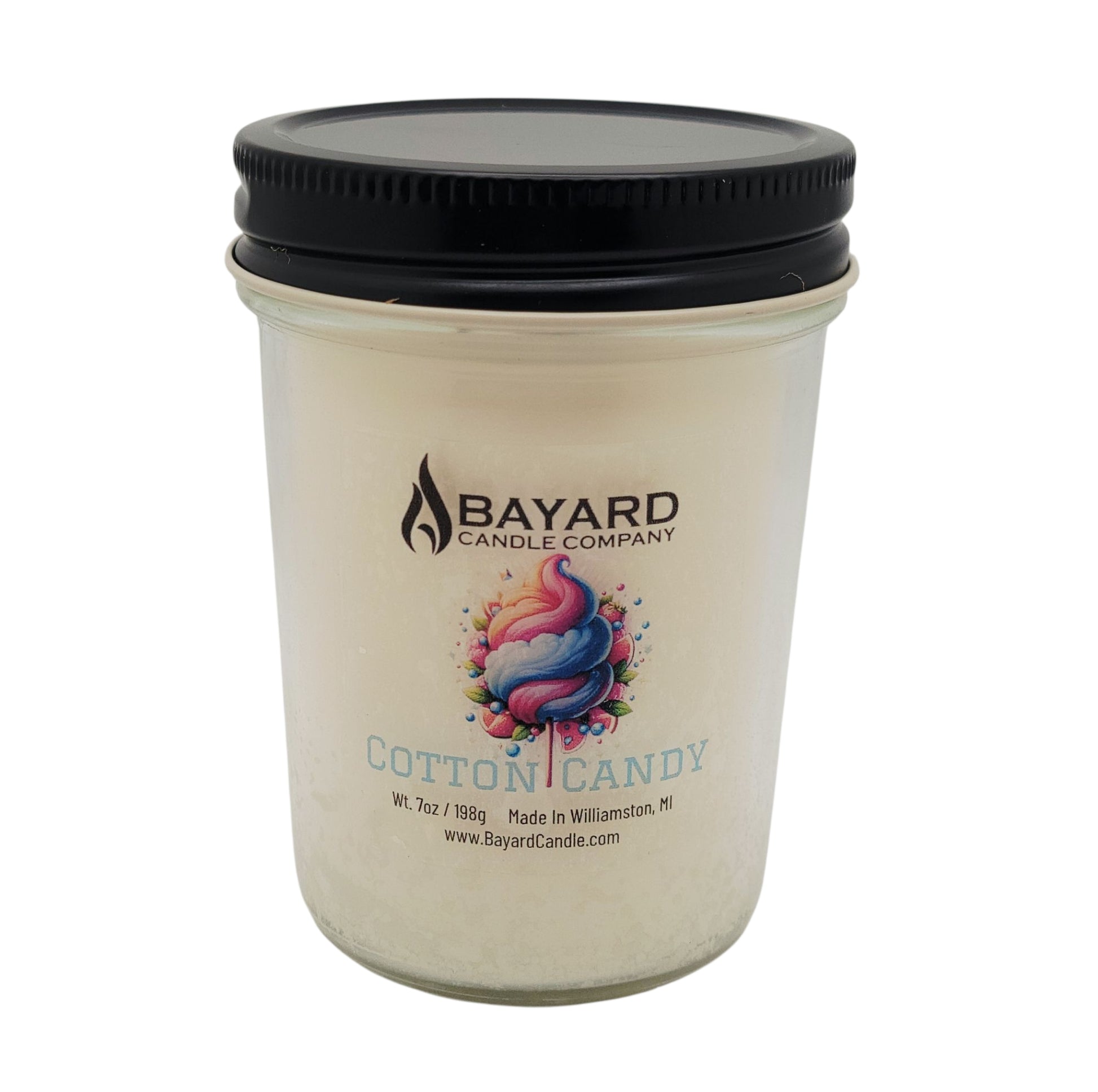 Cotton Candy Soy Candle 7oz top on