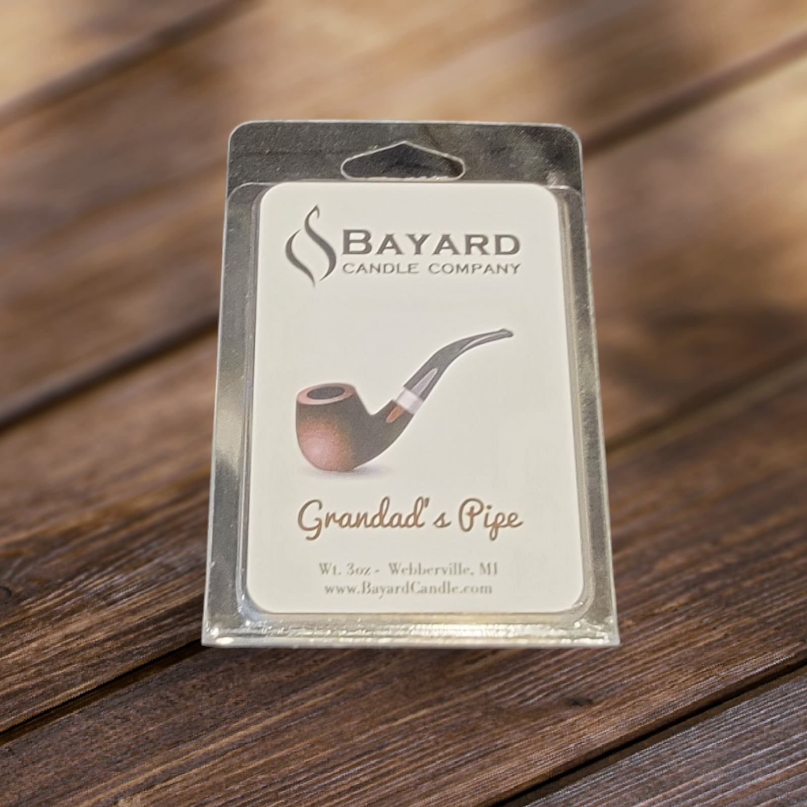 Grandads Pipe Soy Wax Melt made with soy by Bayard Candle Company