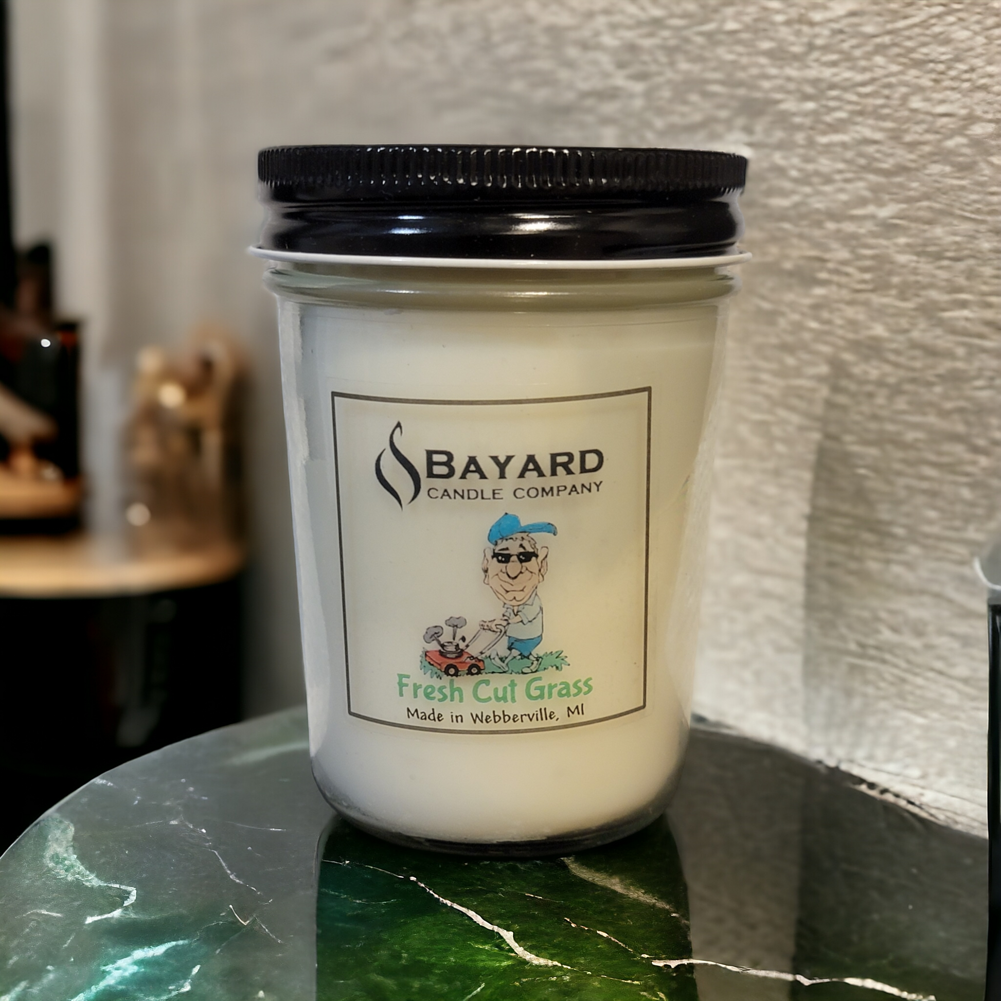 Fresh Cut Grass Soy Candle 8oz