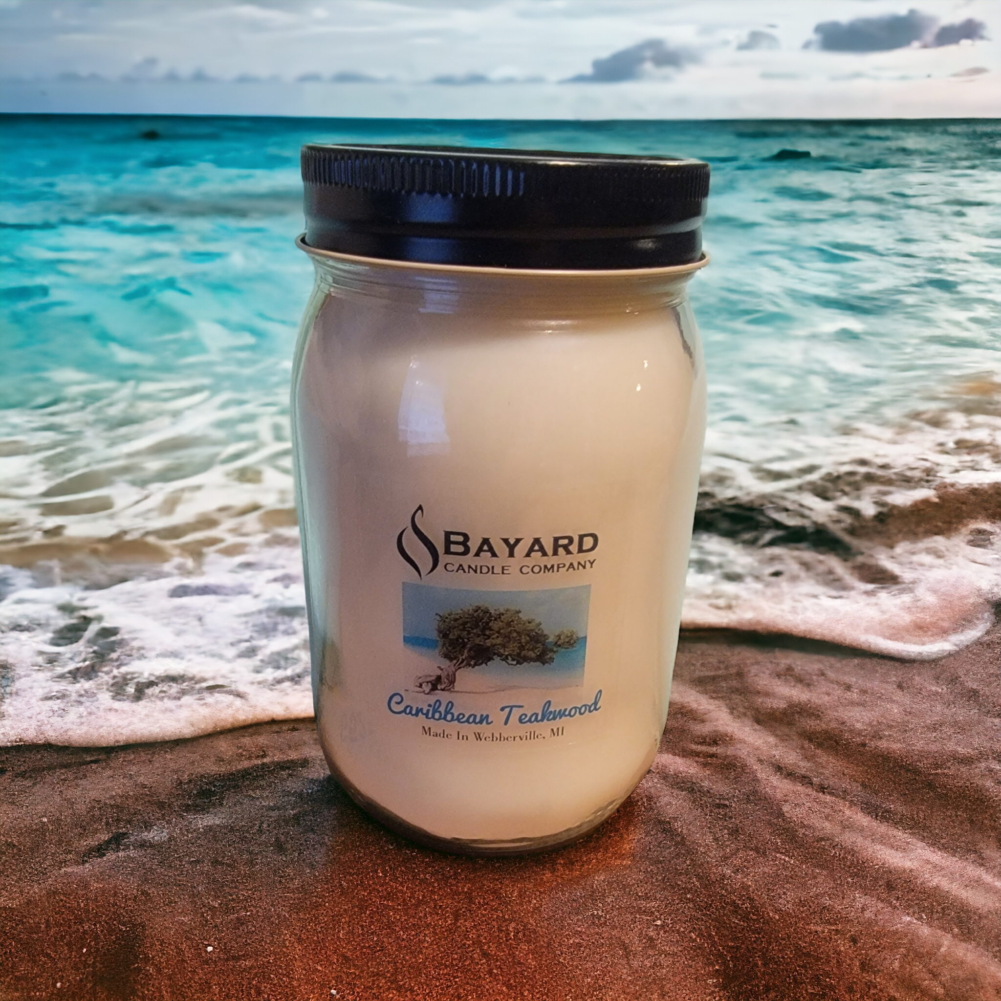 Caribbean Teakwood Soy Candle by Bayard Candle Company