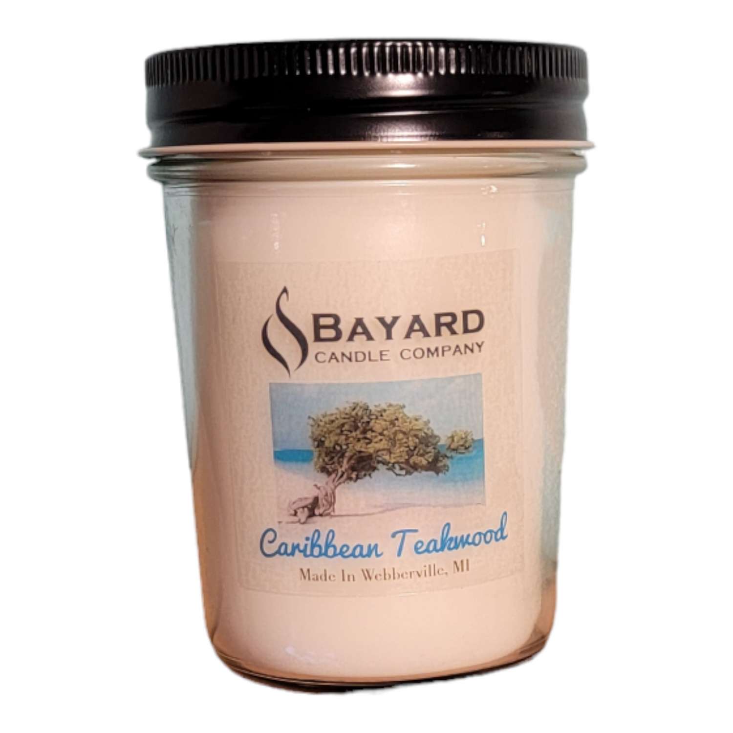 Caribbean Teakwood Soy Candle 8oz
