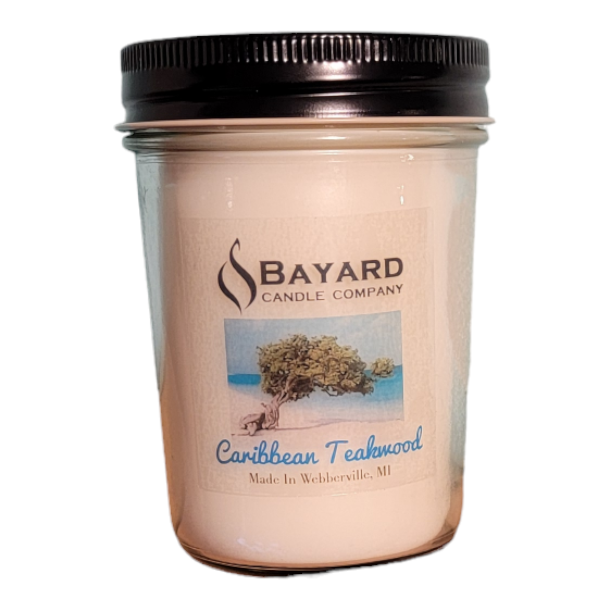 Caribbean Teakwood Soy Candle 8oz