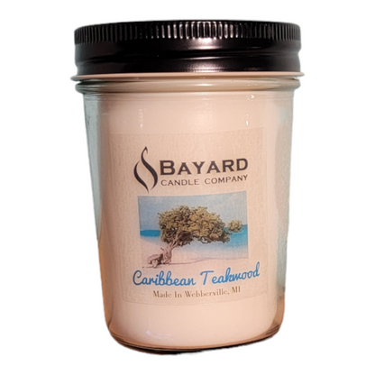 Caribbean Teakwood Soy Candle 8oz