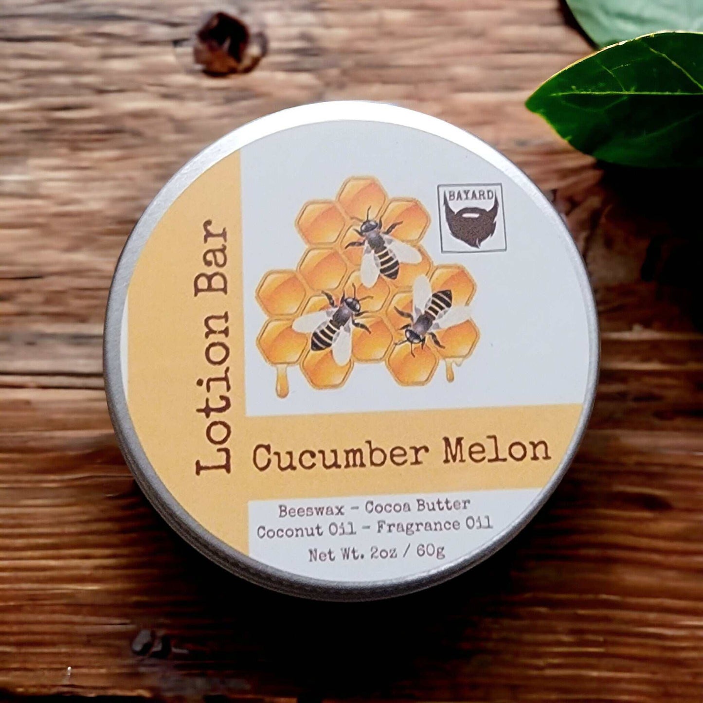 Bayard Solid Lotion Bar on a wood table