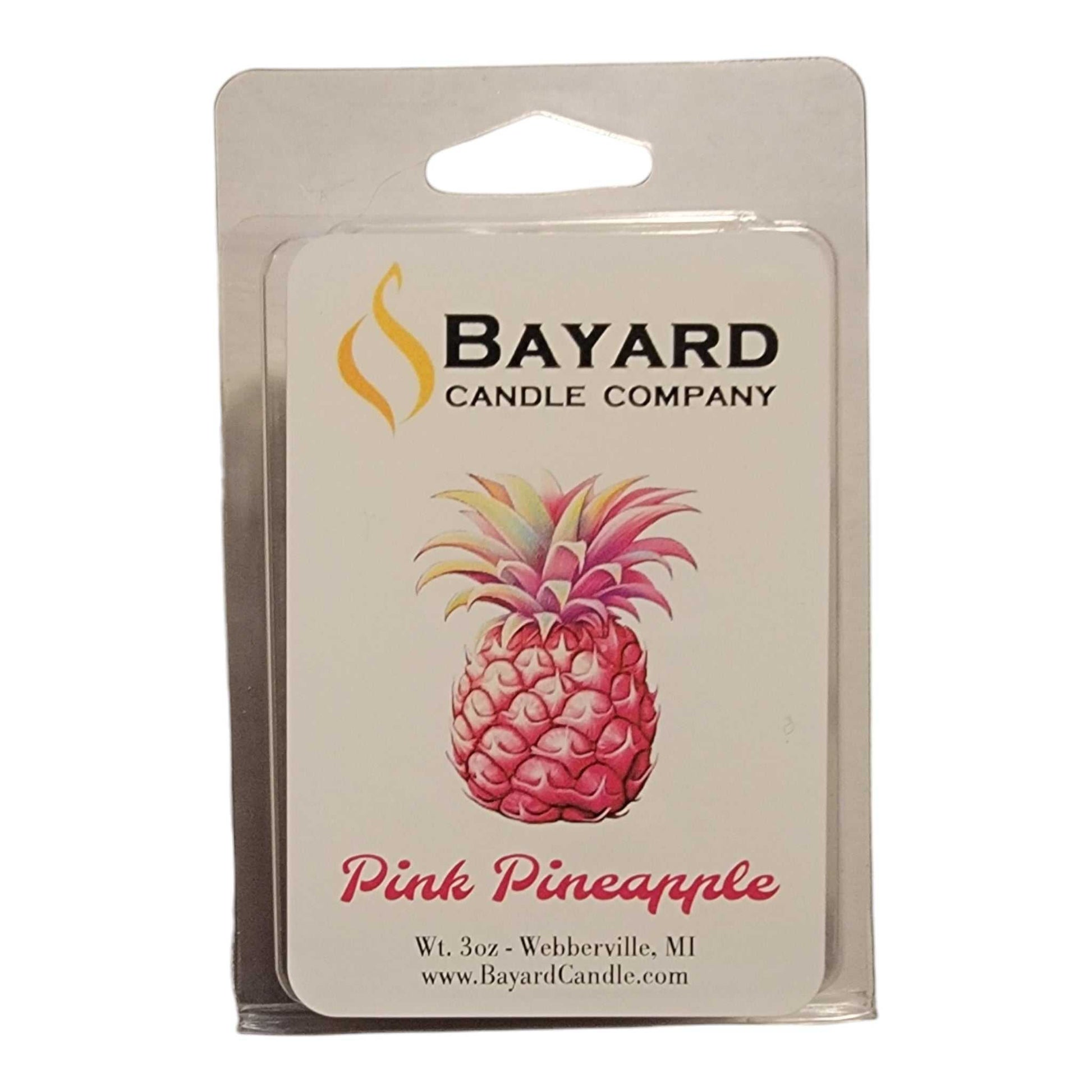 Pink Pineapple Soy Wax Melt by Bayard Candle Company 