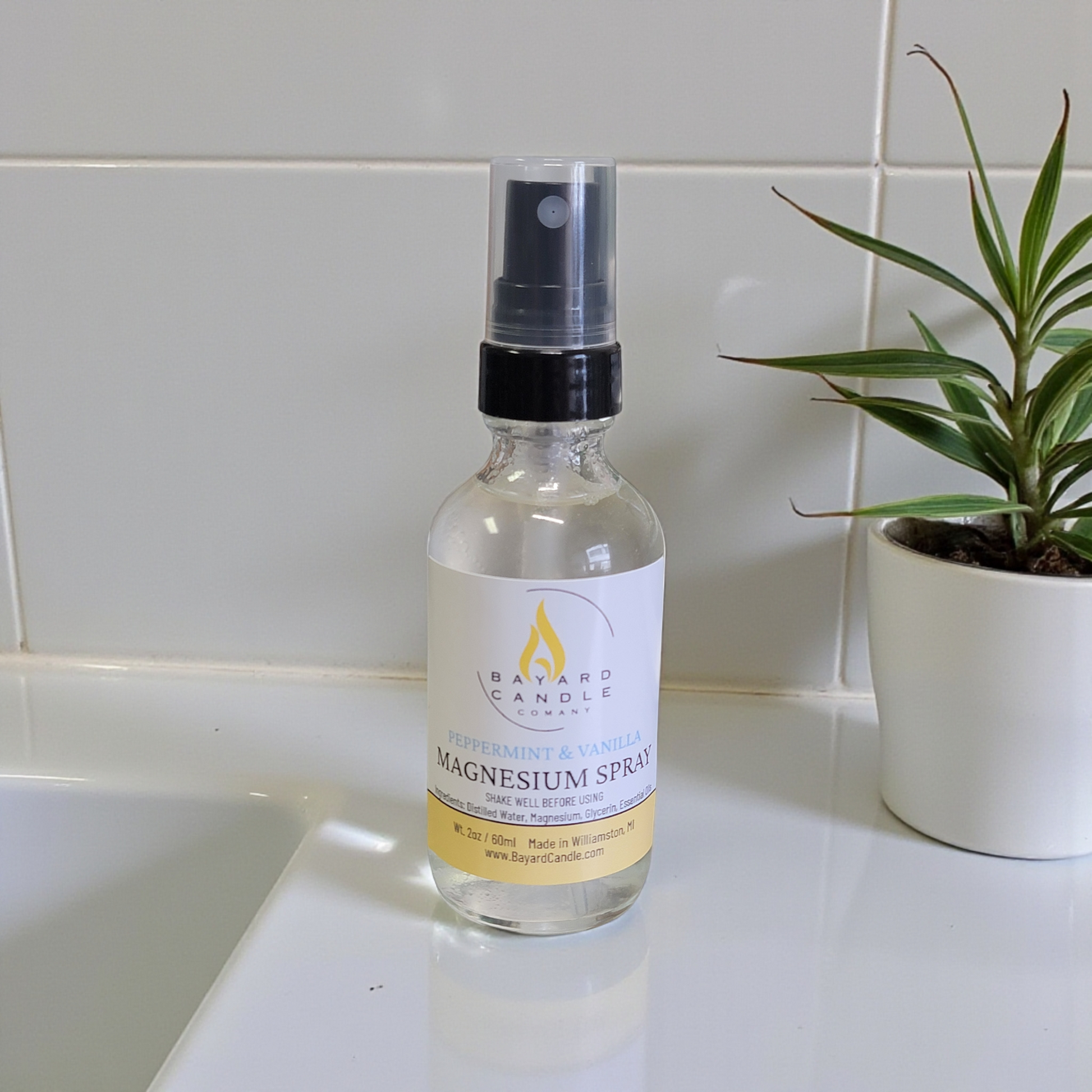 Peppermint and Vanilla Magnesium Spray