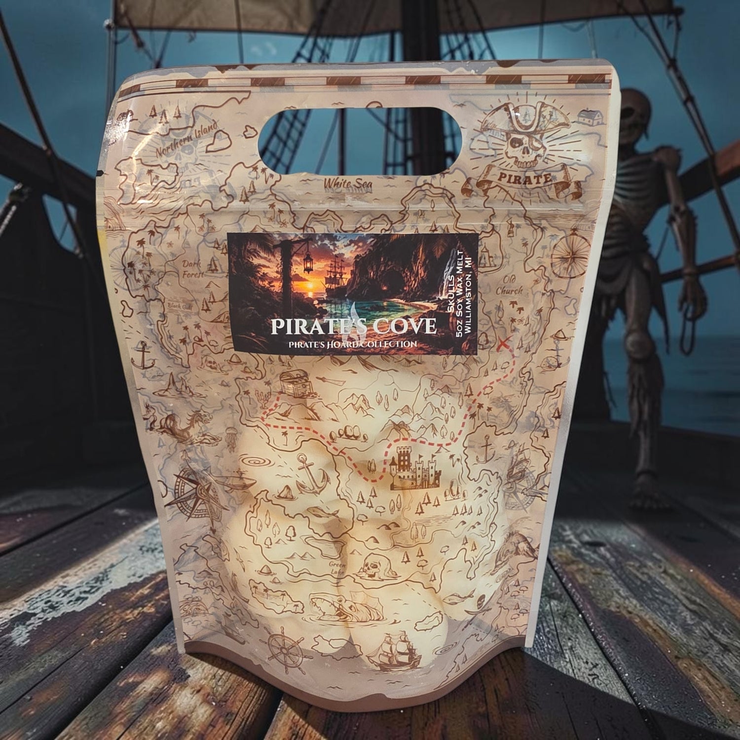 A stand-up pouch of Pirate&
