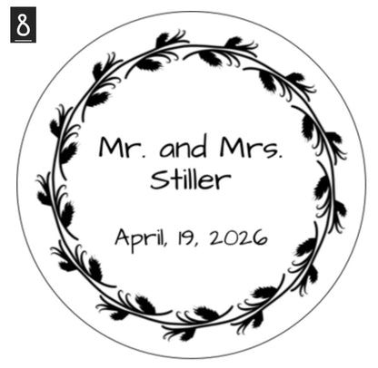 Wedding Favors Candle Label 8