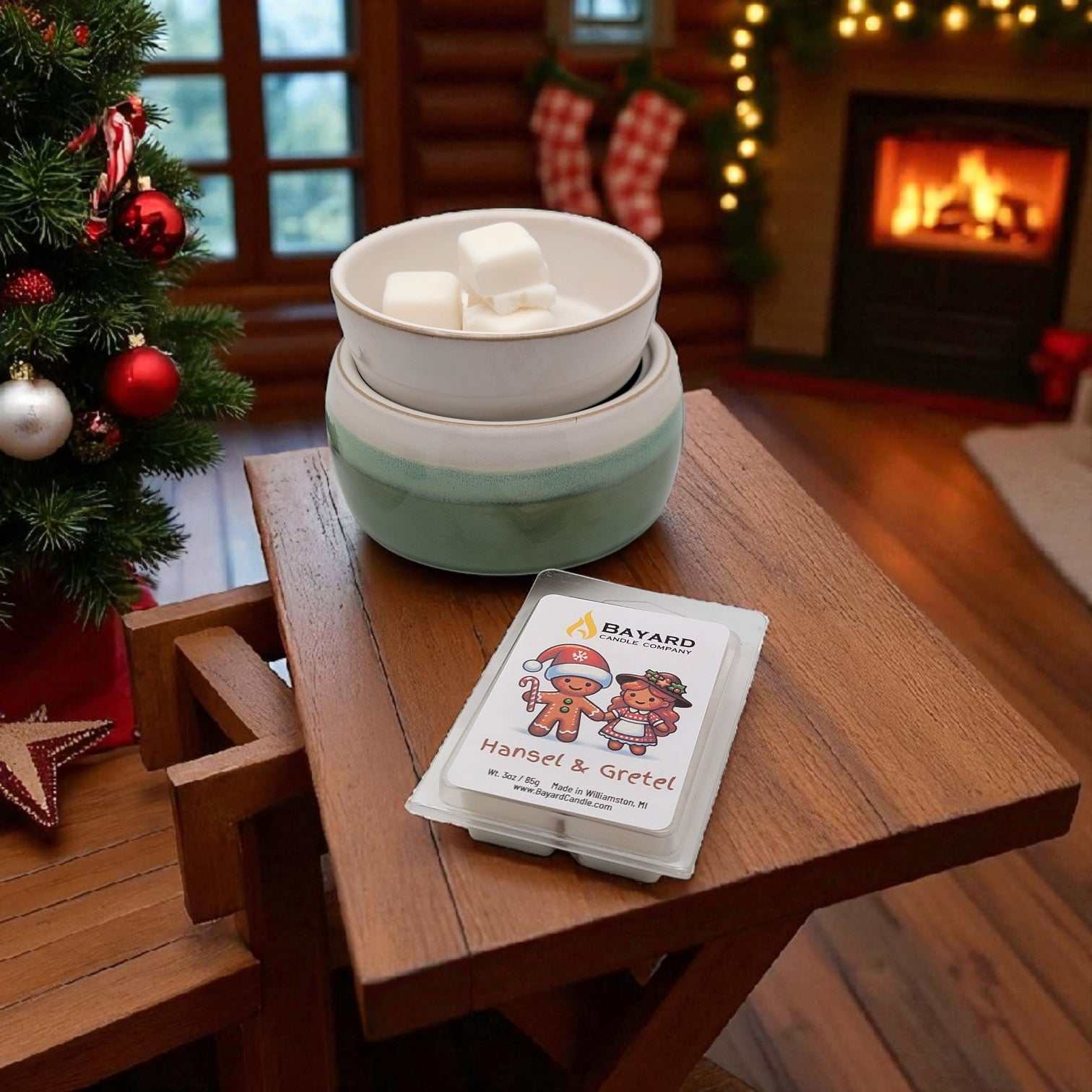 Hansel and Gretel Soy wax melt in a cozy cabin