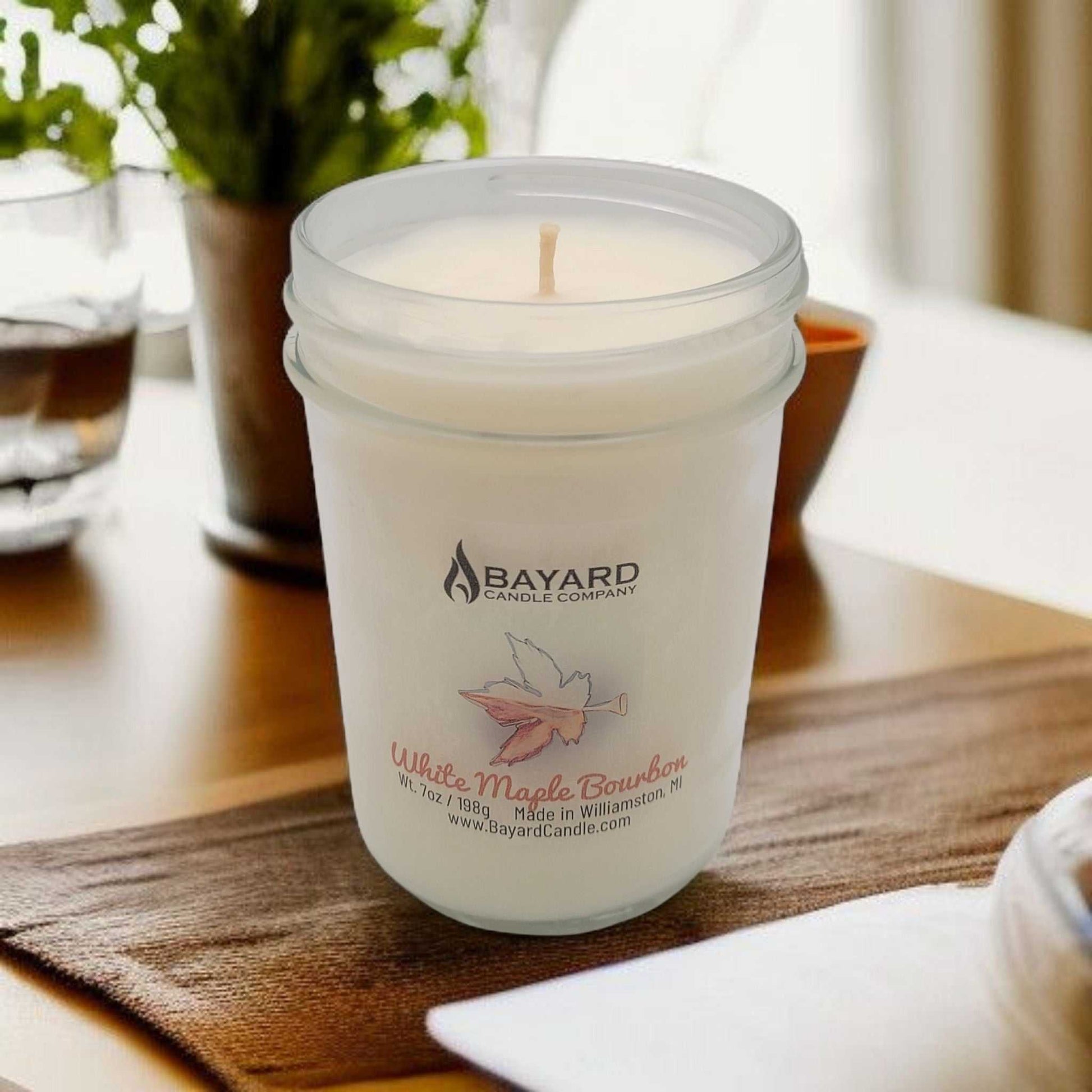 White Maple Bourbon Soy Candle 7oz