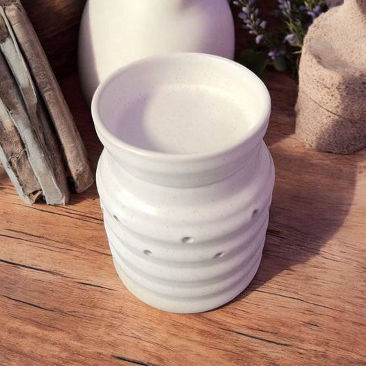 Farmhouse Wax Warmer on wood table
