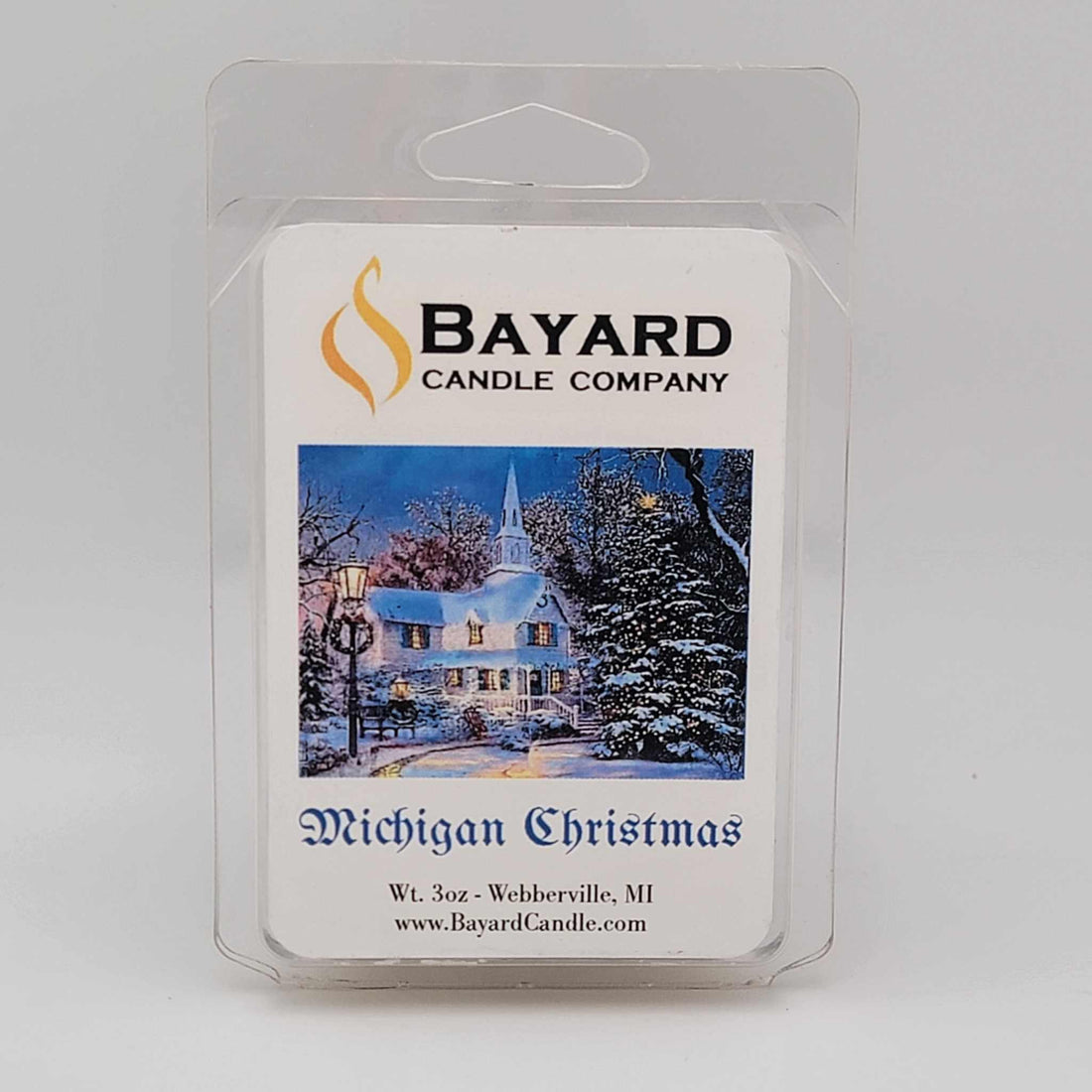 Michigan Christmas Soy Wax Melt Front