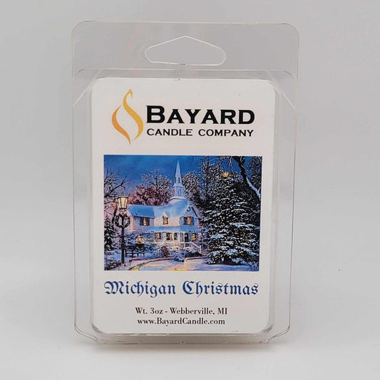 Michigan Christmas Soy Wax Melt Front