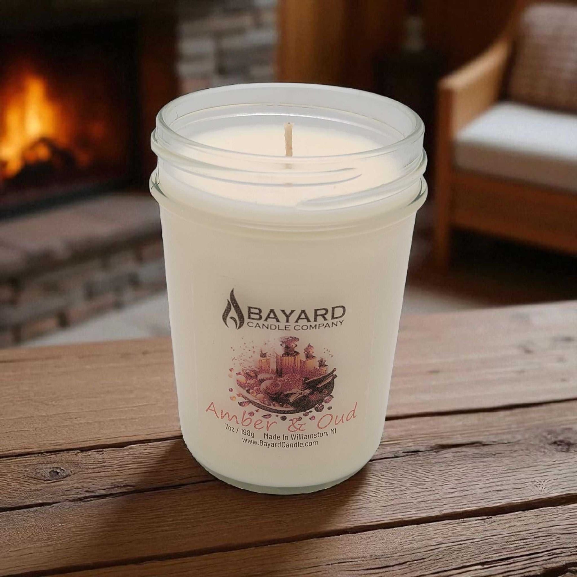 Amber and Oud Soy Candle 7oz