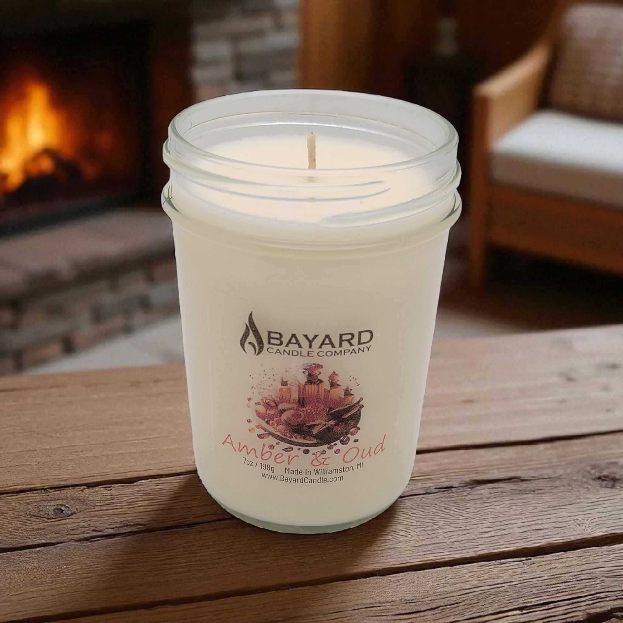 Amber and Oud Soy Candle 7oz