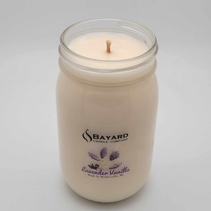 Lavender Vanilla Soy Candle 16oz Top Off