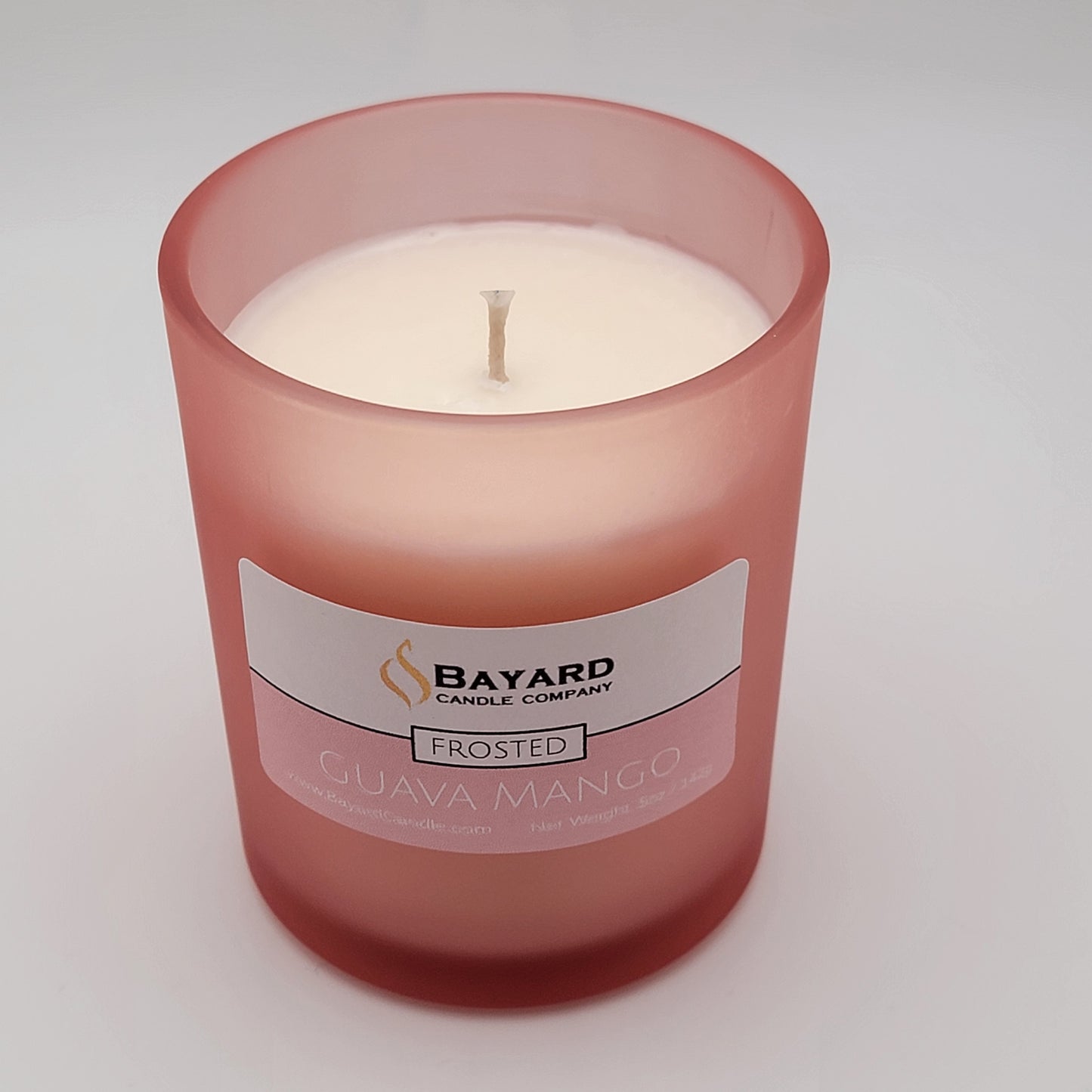 Frosted Guava Mango Soy Candle top