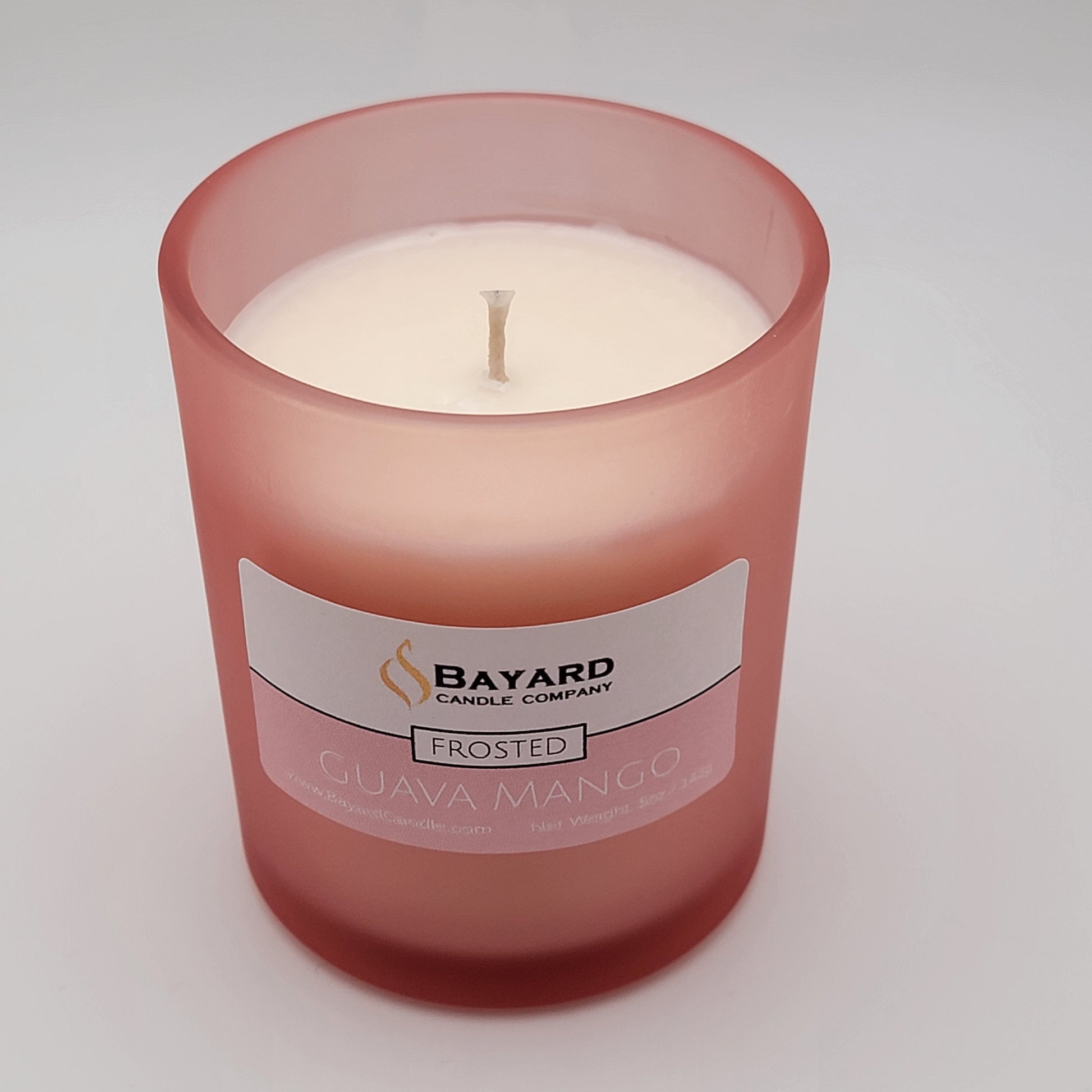 Frosted Guava Mango Soy Candle top