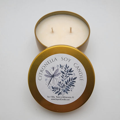 Citronella Soy Candle dual wick