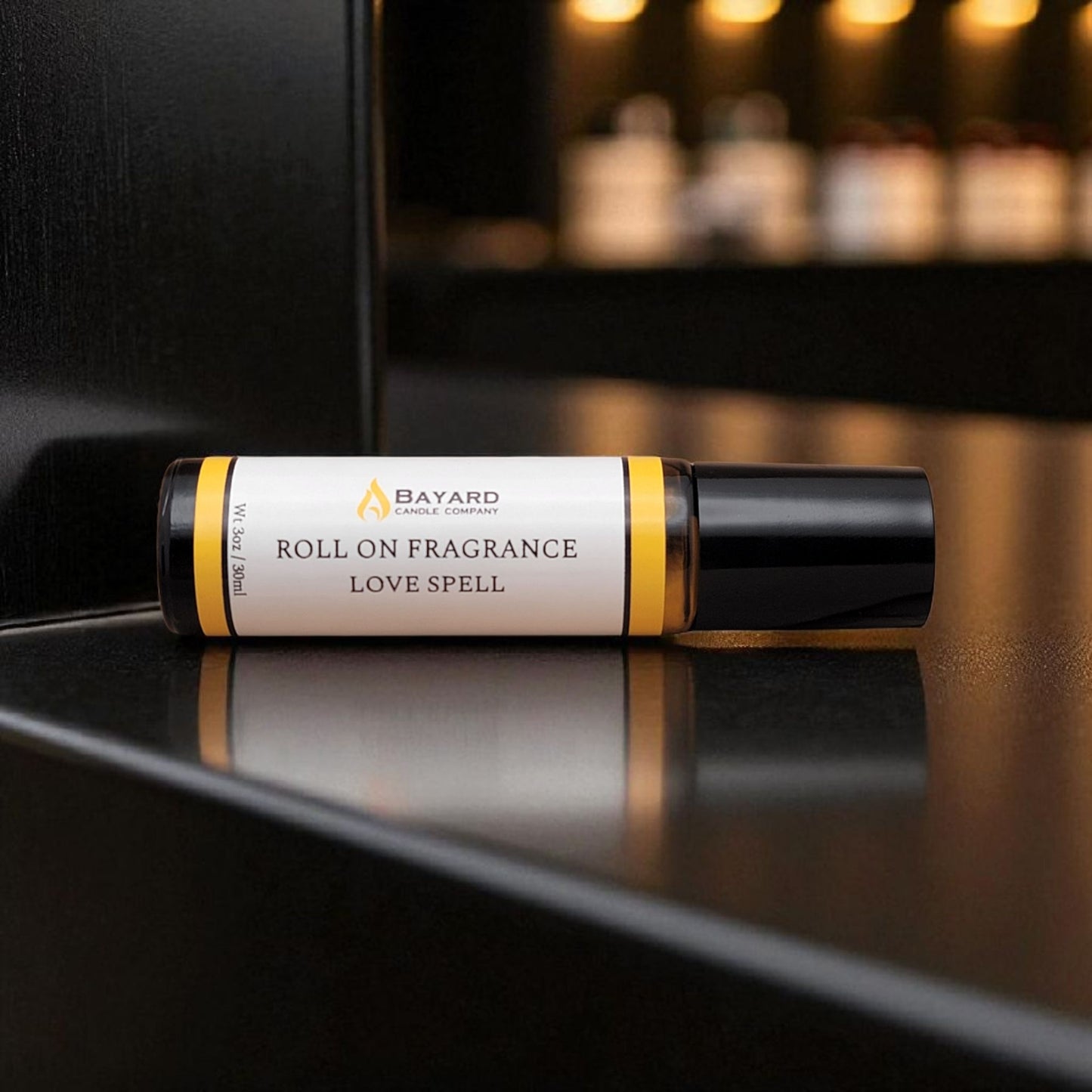 Love Spell Roll On Fragrance on a bar