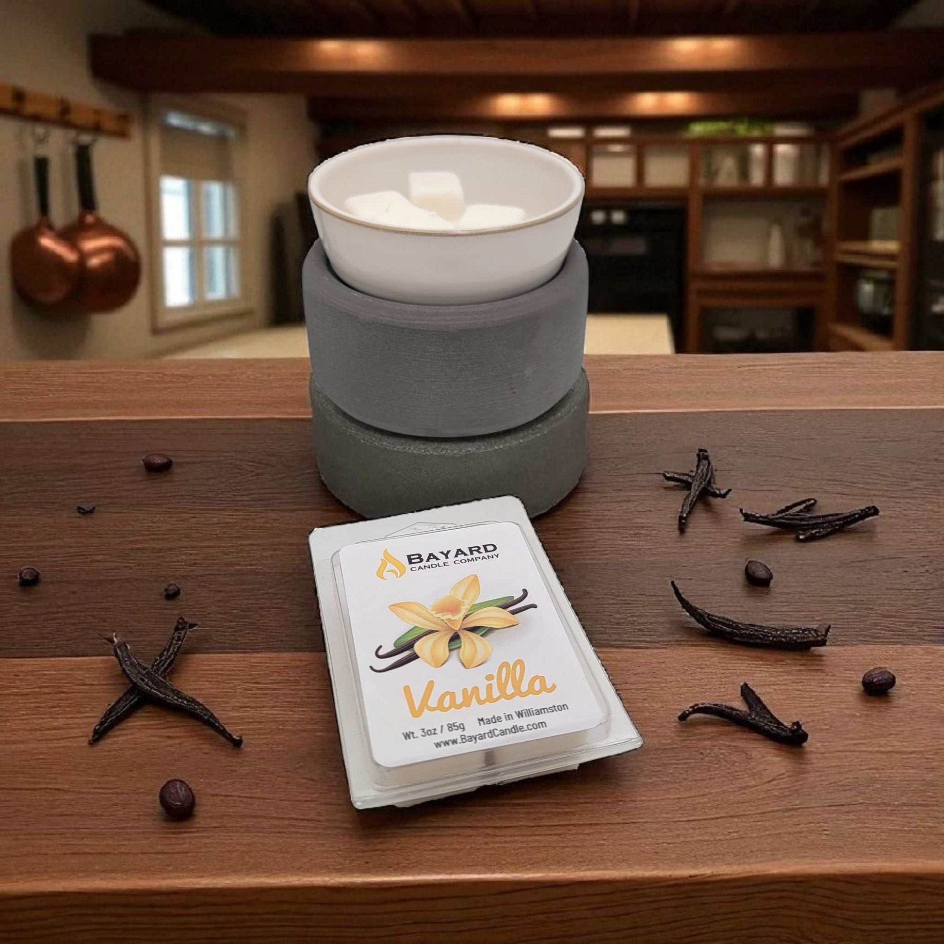 Vanilla Soy Wax Melt with vanilla beans