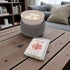 Copper Rose Soy Wax Melt on a table