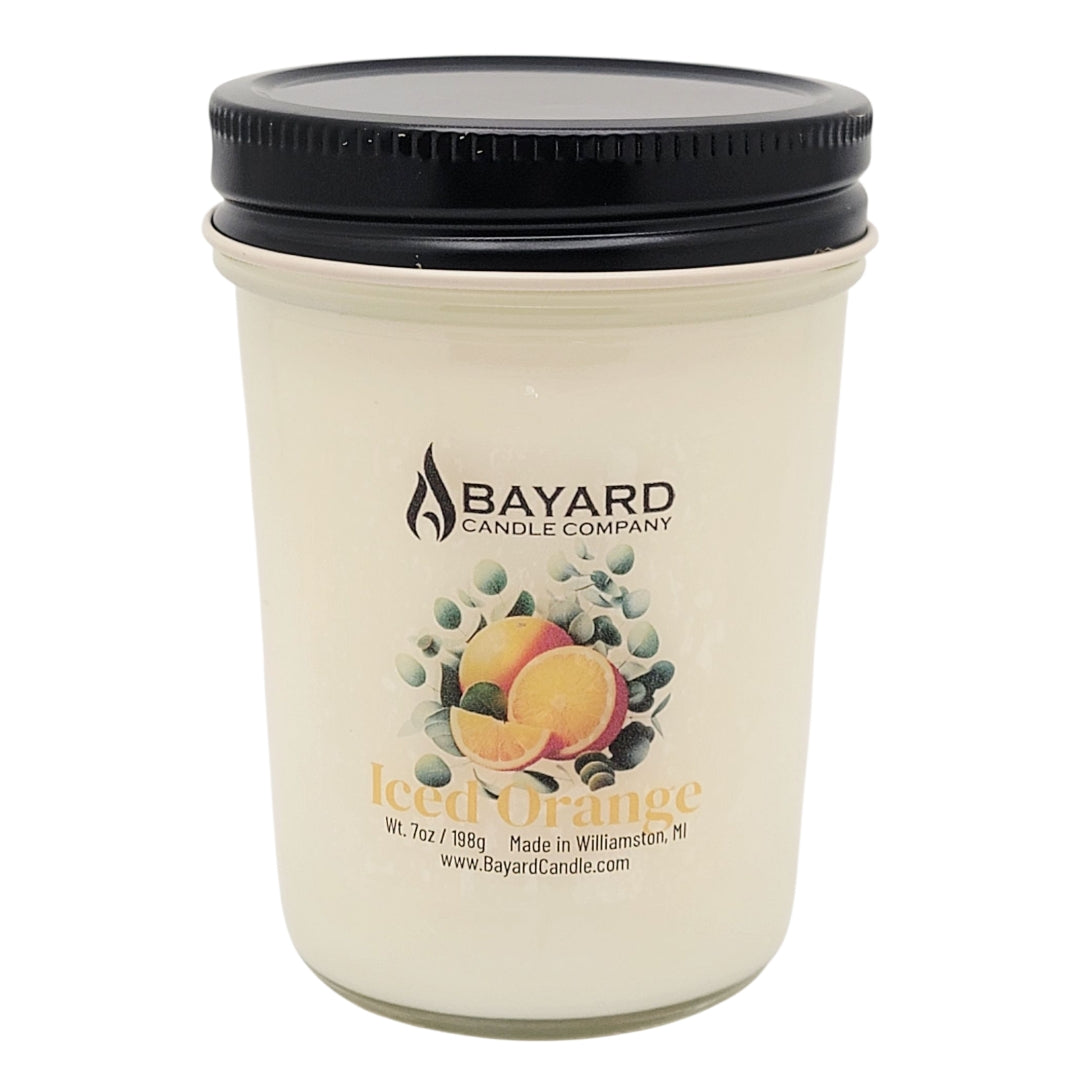 Iced Orange Soy Candle 7oz top on