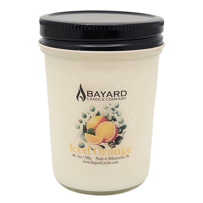 Iced Orange Soy Candle 7oz top on