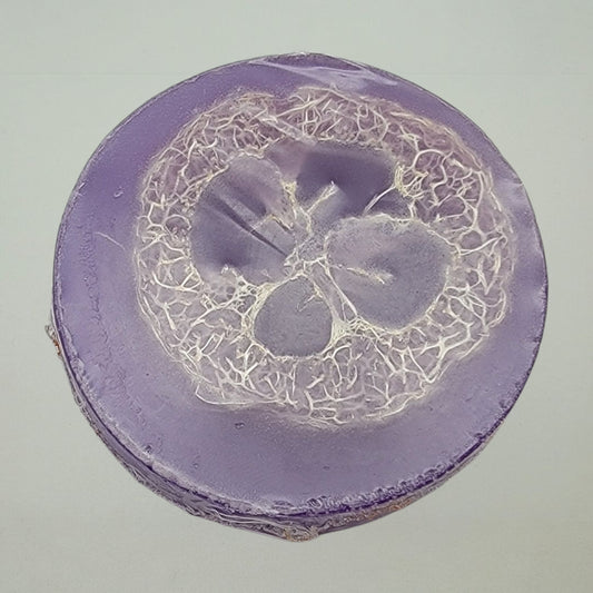 Exfoliating Loofah Soap lavender Soap back